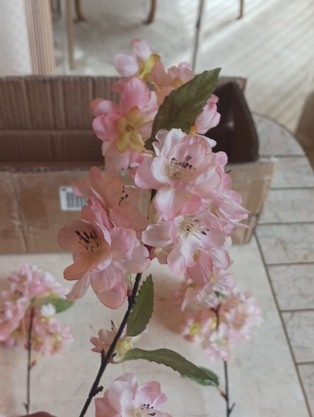 Floral-faux Cherry Blossom "Picks" by Valeri/QVC..NEW In Box,,see Description - Picture 8 of 14